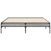 vidaXL Estructura cama madera ingenier&iacute;a metal gris Sonoma 120x190 cm