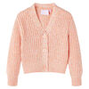 vidaXL Rebeca de punto infantil rosa 128
