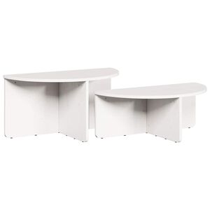 vidaXL Mesa de Caf&eacute; 2 uds. 79 x 39,5 x 40 cm Madera maciza de pino