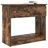 vidaXL Mesa consola con cajones roble ahumado 85,5x38,5x74,5 cm