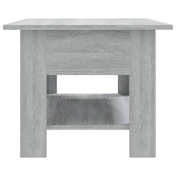 vidaXL Mesa de centro madera de ingeniería gris Sonoma 102x55x42 cm