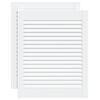 vidaXL Puerta de armario lamas 2 uds madera pino blanco 61,5x49,4 cm