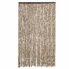 vidaXL Cortina antimoscas chenilla beige y marrón 118x220 cm