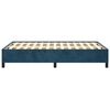 vidaXL Estructura de cama sin colch&oacute;n terciopelo azul oscuro 120x190cm