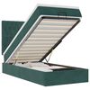 vidaXL Estructura cama otomana colchones verde oscuro 90x190cm