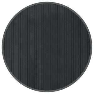 vidaXL Alfombra redonda bamb&uacute; gris 60 cm