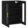 vidaXL Armario de pared negro 69,5x34x90 cm