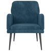 vidaXL Sill&oacute;n de terciopelo azul 62x79x79 cm