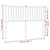 vidaXL Cabecero de repuesto de metal negro 120 cm