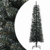 vidaXL &Aacute;rbol Navidad artificial estrecho con soporte PVC verde 150 cm
