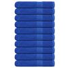vidaXL Toallas FROGN 10 uds azul 100x200 cm 360 g/m&sup2;