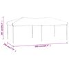 vidaXL Carpa para fiestas plegable gris taupe 3x6 m