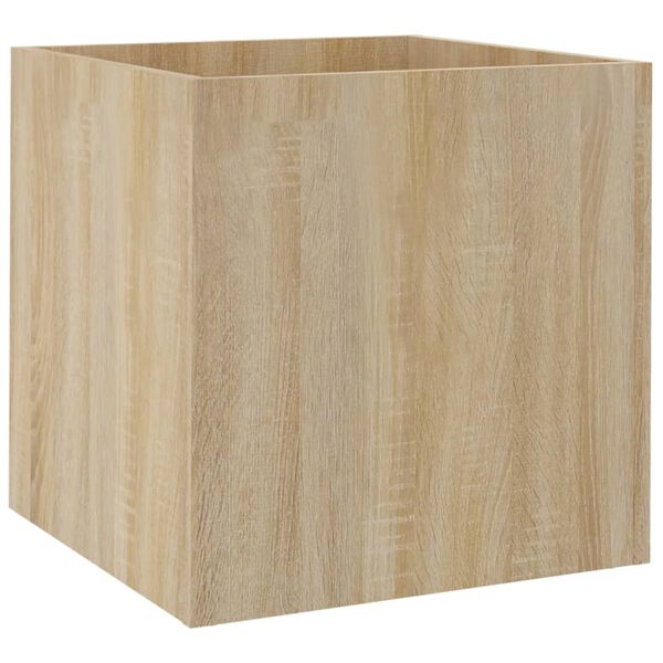 vidaXL Jardinera roble Sonoma 40x40x40 cm madera de ingeniería