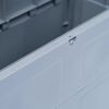 vidaXL Caja de almacenamiento de jardín 320 L gris y negro