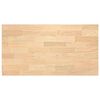 vidaXL Encimera de cocina rectangular madera maciza roble