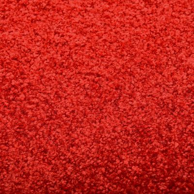 vidaXL Felpudo lavable rojo 90x120 cm