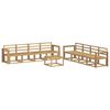 vidaXL Conjunto de sof&aacute;s de exterior 9 pcs Blanco 59 x 59 x 37 cm