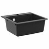 vidaXL Lavabo Negro 470 x 440 mm granito