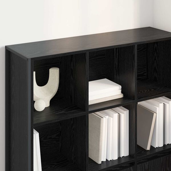 vidaXL Estanter&iacute;a para libros 2 pcs Roble Negro 99,5 x 30 x 108 cm