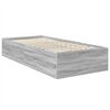 vidaXL Estructura de cama Gris Sonoma 75 x 190 cm Madera de ingenier&iacute;a