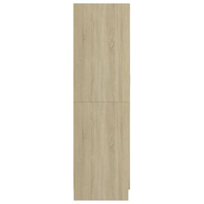 vidaXL Armario de madera contrachapada color roble 82,5x51,5x180 cm