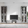 vidaXL Conjunto de mueble de TV Gris Concreto Madera de ingenier&iacute;a