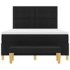 vidaXL Cama tipo Box Spring con colch&oacute;n Negro 140 x 190 cm tela
