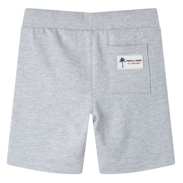 Pantal&oacute;n corto infantil con cord&oacute;n gris 104