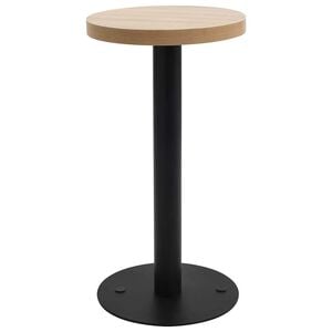 vidaXL Mesa de bistr&oacute; MDF marr&oacute;n claro 40 cm