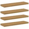 vidaXL Estante de pared Montada en la pared 4 uds. Marr&oacute;n