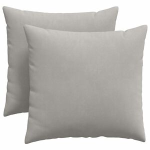 vidaXL Cojines de sof&aacute; 2 pcs Gris Claro 45 x 45 cm tela