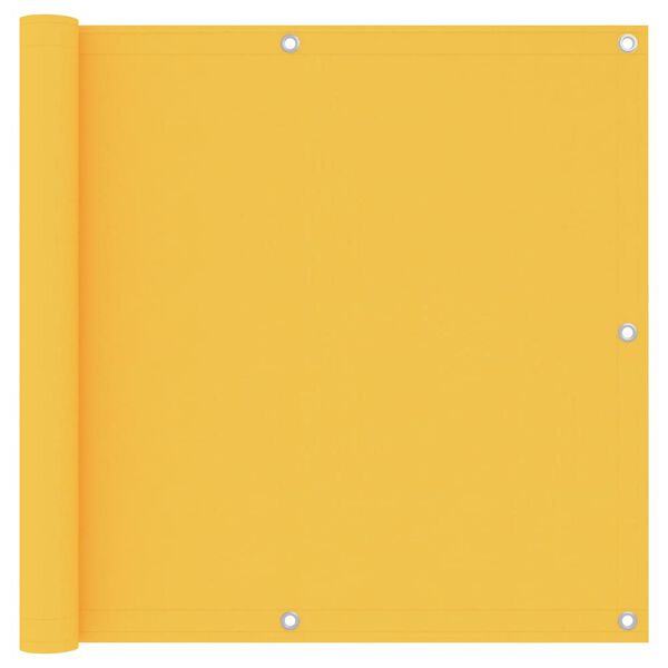 vidaXL Toldo para balc&oacute;n tela oxford amarillo 90x300 cm