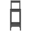 vidaXL Taburetes altos 2 uds madera maciza de pino gris 40x41,5x112 cm