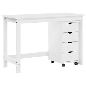 vidaXL Juego de escritorio y gabinete 2 uds. Blanco