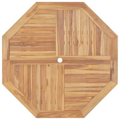 vidaXL Mesa de jardín plegable de madera maciza de teca 120x120x75 cm