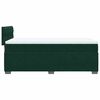 vidaXL Cama box spring con colch&oacute;n terciopelo verde oscuro 90x200 cm