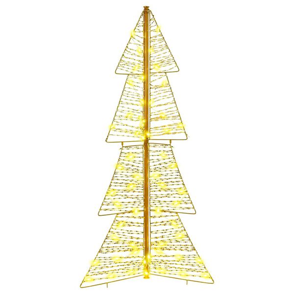 vidaXL &Aacute;rbol de Navidad con 100 LED C&aacute;lido 120 cm PET