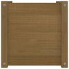 vidaXL Jardinera de madera maciza de pino marrón 40x40x40 cm