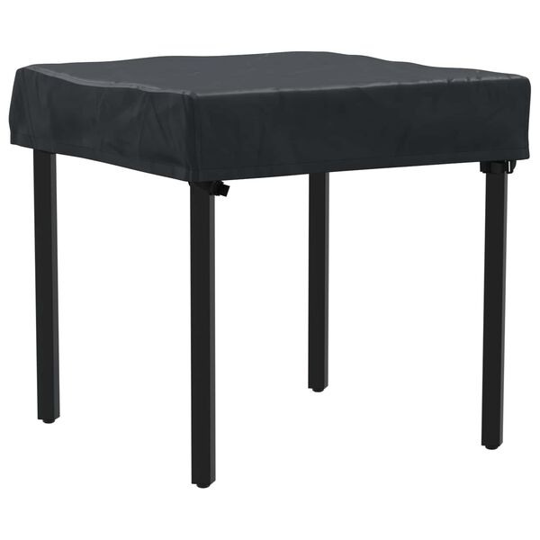 vidaXL Cubierta de Mesa Liso Negro 62 x 62 x 15 cm tela