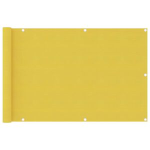 vidaXL Toldo para balc&oacute;n HDPE amarillo 90x400 cm