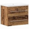 vidaXL Gabinete de Lavabo para Ba&ntilde;o 2 uds. Madera Vieja