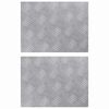 vidaXL Pelda&ntilde;o 2 uds. 40 x 30 cm Plateado Aluminio Rectangular