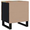 vidaXL Mesitas de noche 2 uds de madera maciza reciclada 40x33x46 cm