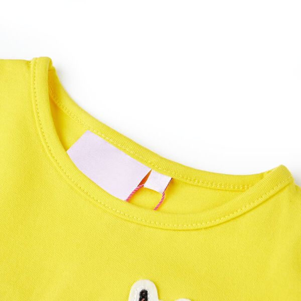 Camiseta infantil amarillo brillante 104