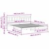 vidaXL Estructura de cama 180 x 200 cm Madera de pino macizo