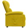 vidaXL Sill&oacute;n reclinable terciopelo amarillo