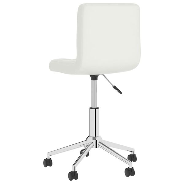 vidaXL Sillas de comedor giratorias 6 unidades cuero sint&eacute;tico blanco