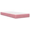 vidaXL Estructura de cama con colch&oacute;n Rosa 80 x 200 cm Terciopelo