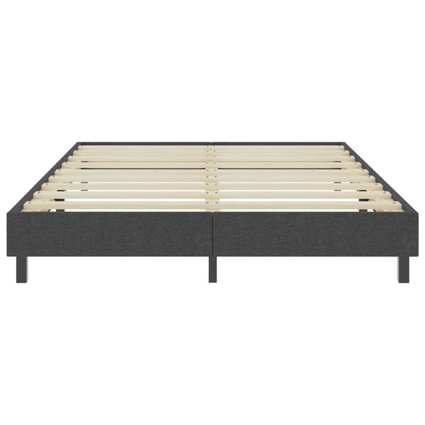 vidaXL Estructura de cama Box Spring tela gris 160x200 cm