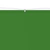 vidaXL Toldo vertical verde claro 100x600 cm tela oxford